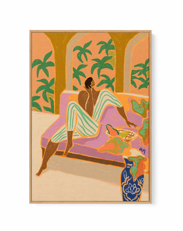 Lounging at Twilight by Arty Guava | Framed Canvas Art Print from Olive et Oriel where you can shop wallpaper and artworks online