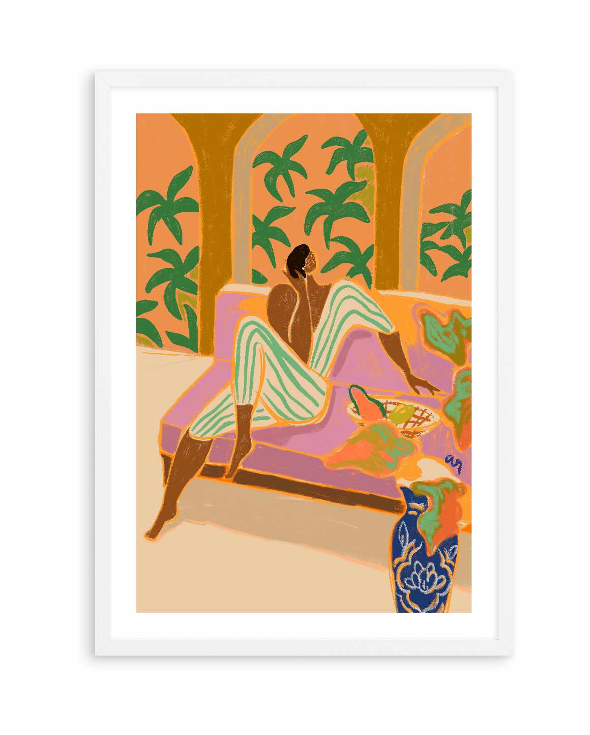 Lounging at Twilight by Arty Guava | Art Print