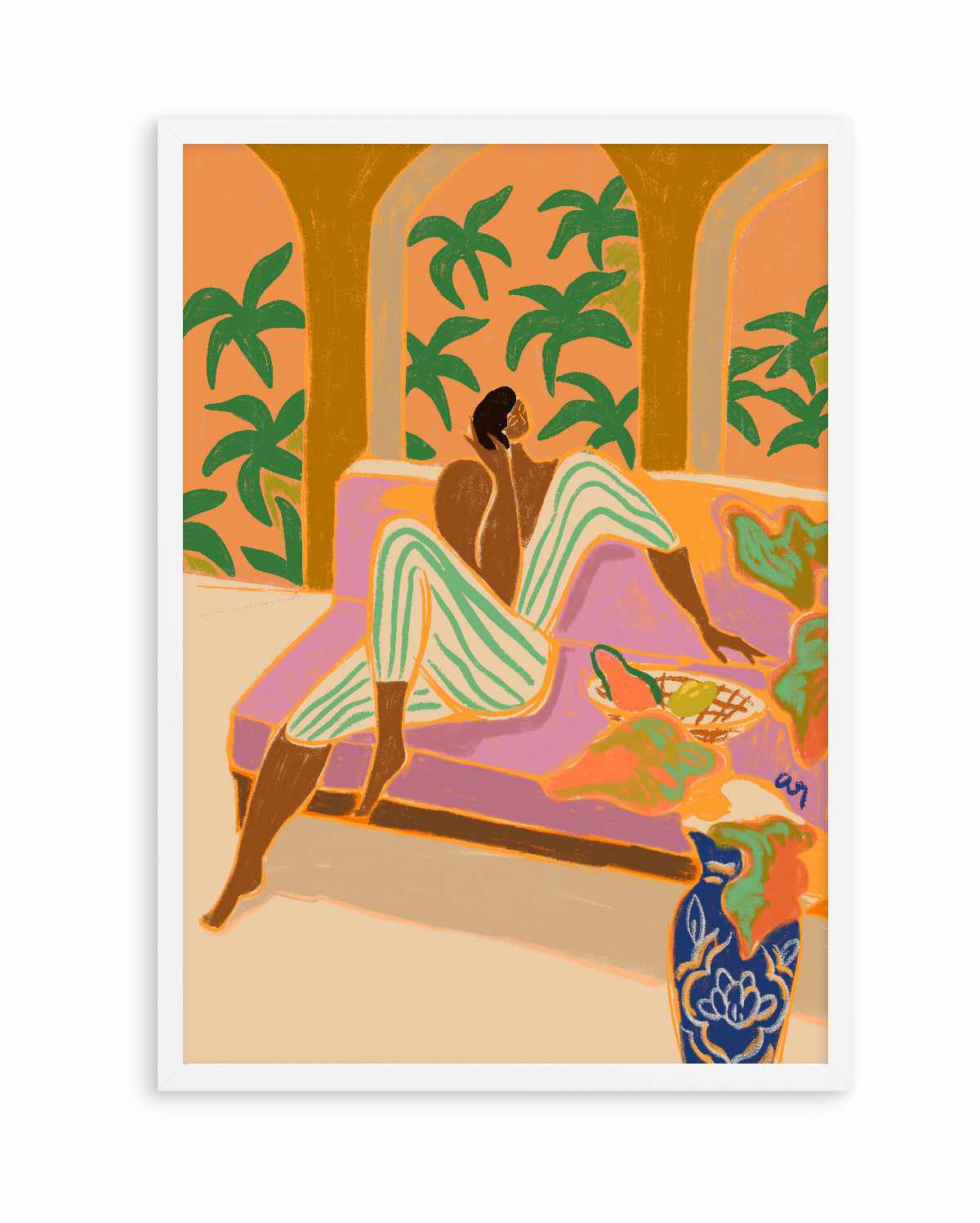 Lounging at Twilight by Arty Guava | Art Print