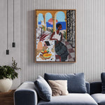 Lounging by Arty Guava | Framed Canvas Art Print