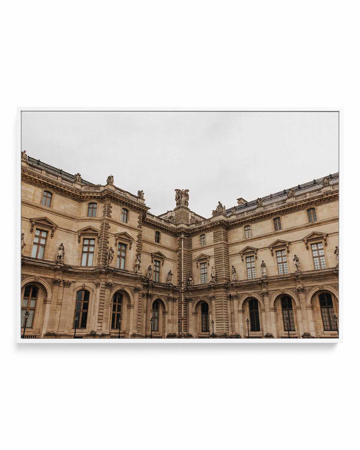 Louvre Architecture by Jovani Demetrie | Framed Canvas Art Print