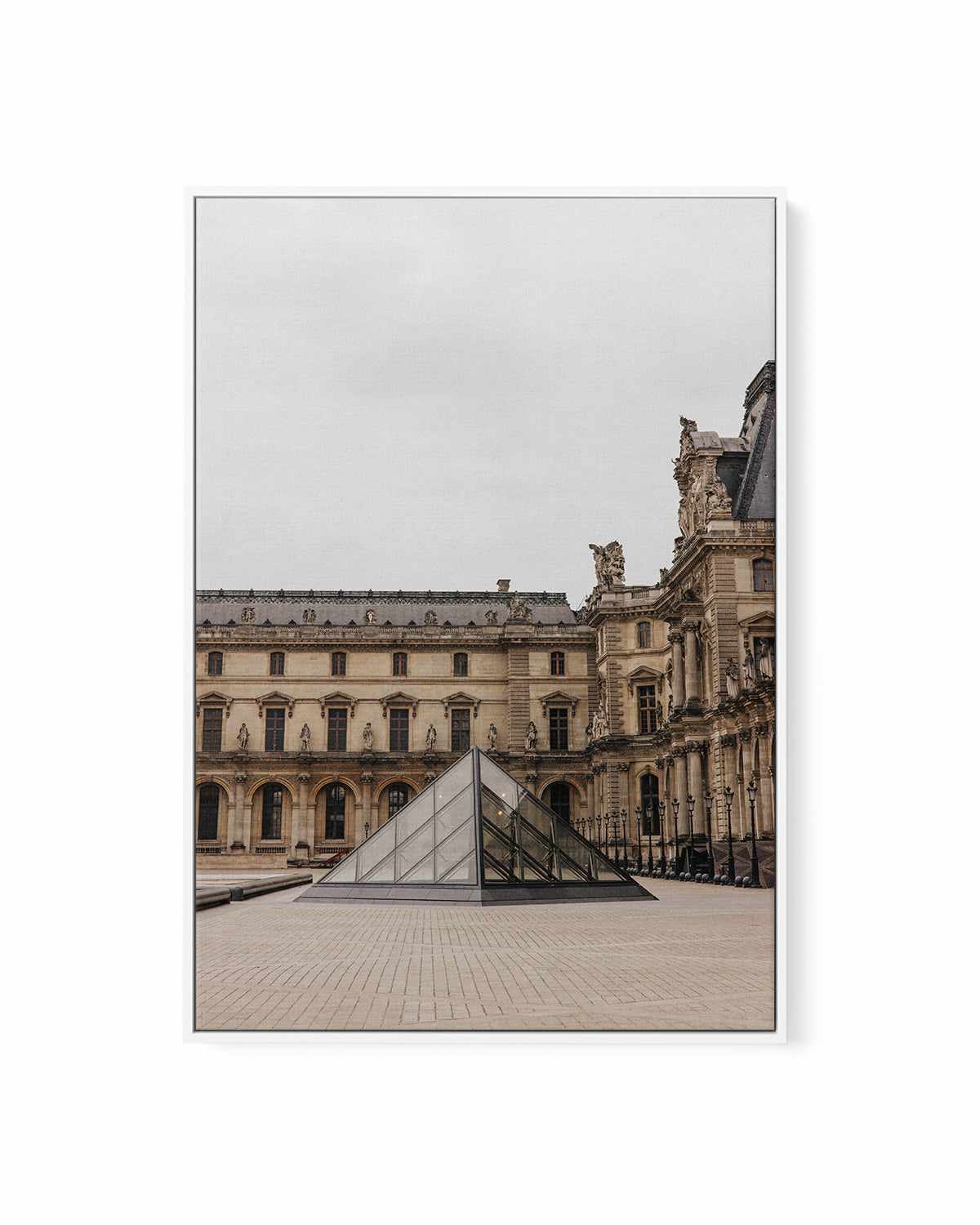 Louvre Glass by Jovani Demetrie | Framed Canvas Art Print