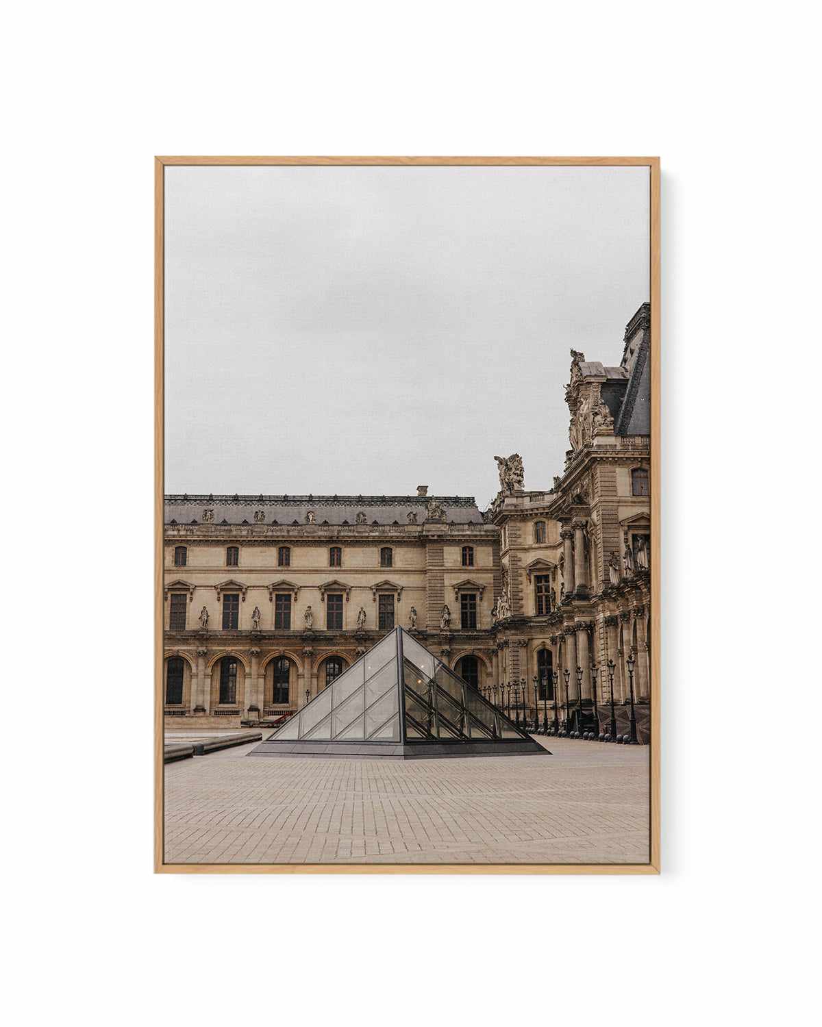 Louvre Glass by Jovani Demetrie | Framed Canvas Art Print