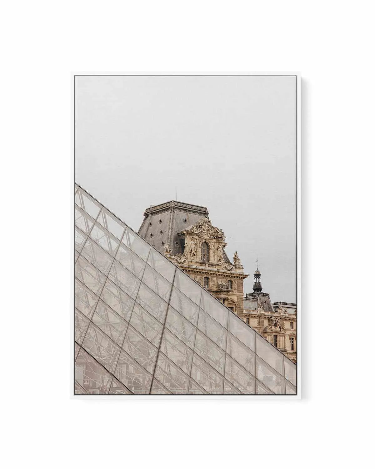 Louvre Slice by Jovani Demetrie | Framed Canvas Art Print from Olive et Oriel where you can shop wallpaper and artworks online
