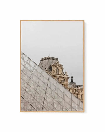 Louvre Slice by Jovani Demetrie | Framed Canvas Art Print from Olive et Oriel where you can shop wallpaper and artworks online