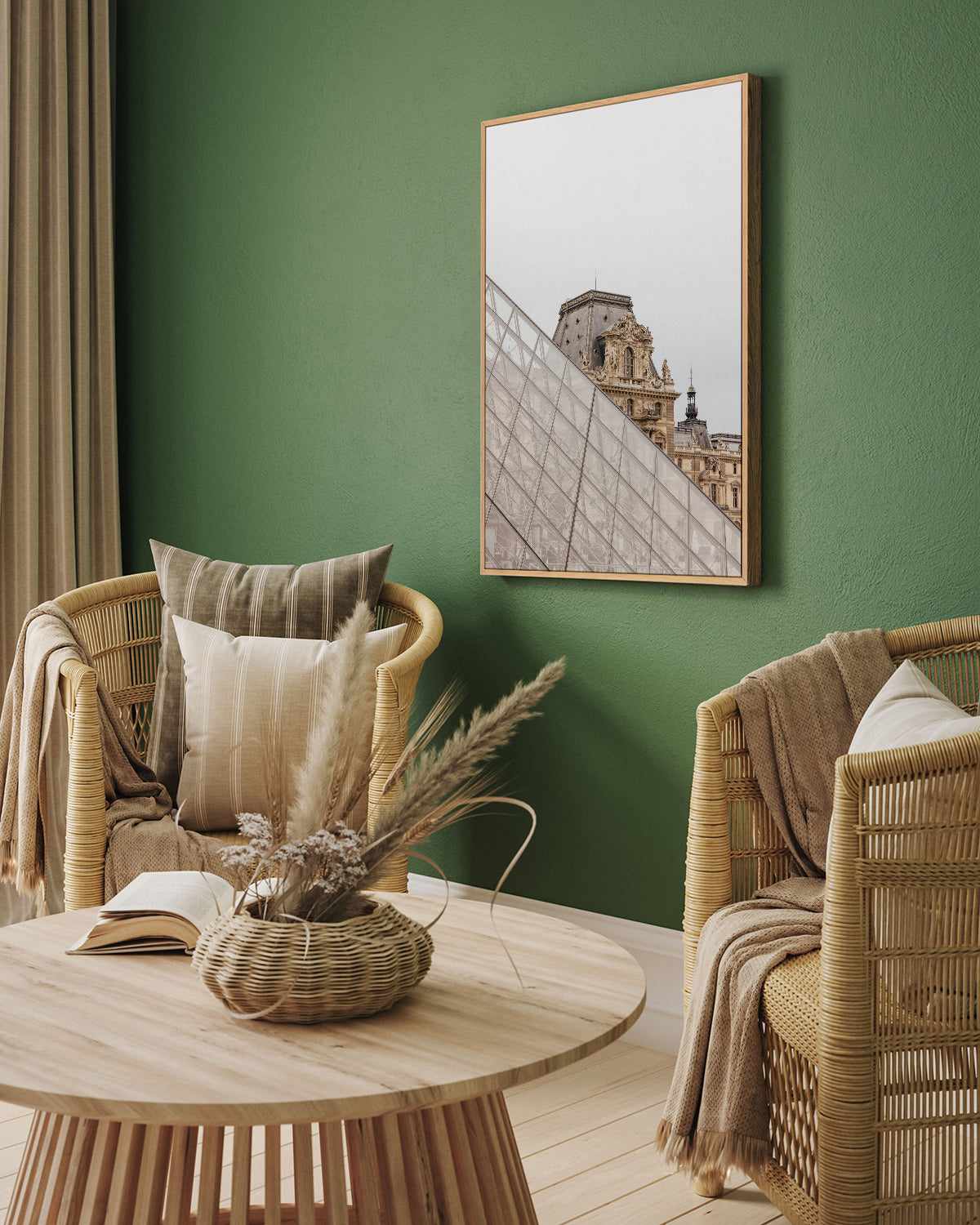 Louvre Slice by Jovani Demetrie | Framed Canvas Art Print