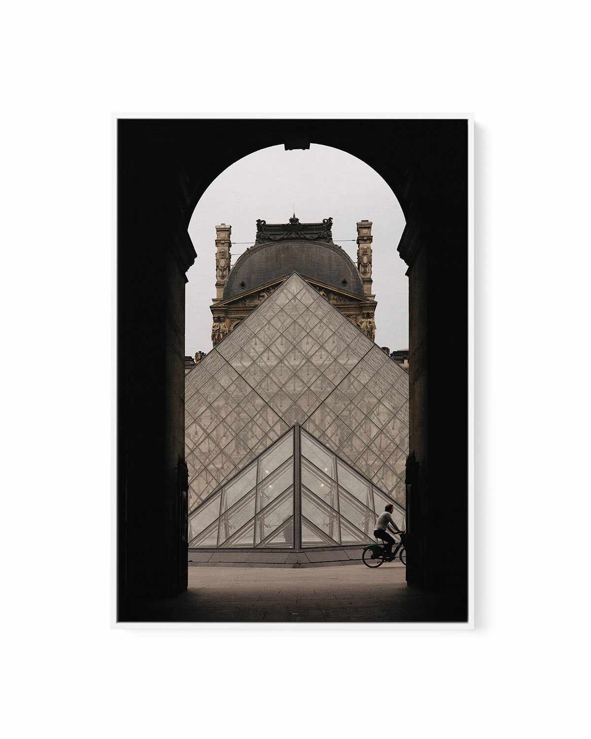 Louvre in Arch by Jovani Demetrie | Framed Canvas Art Print