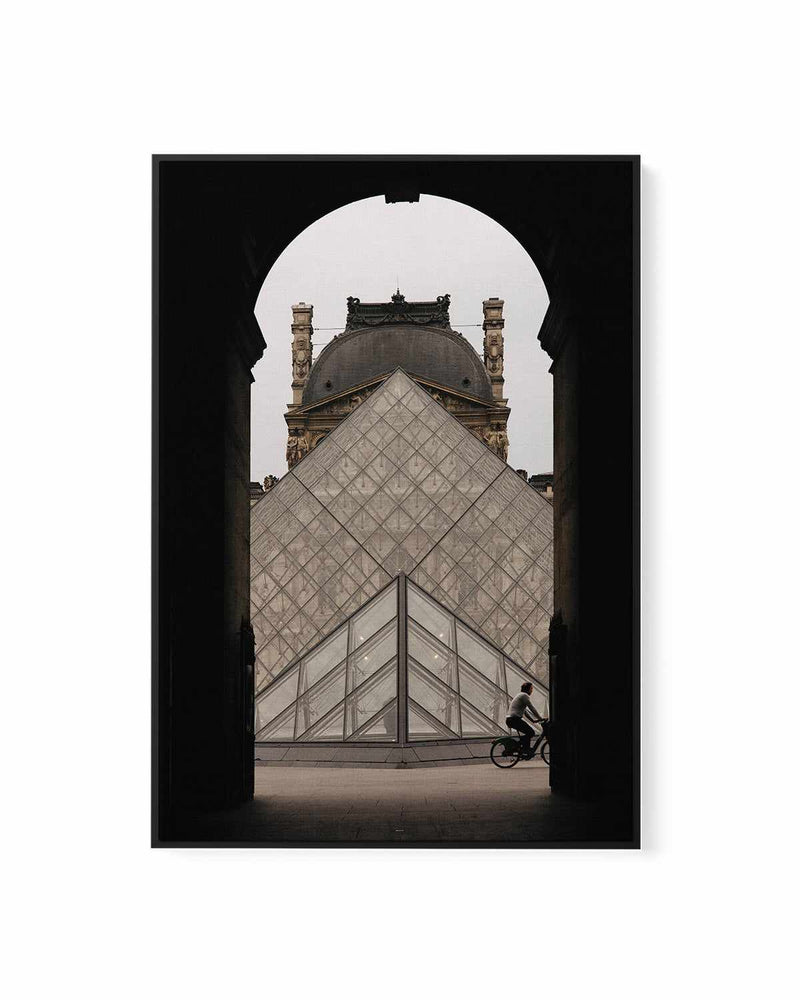 Louvre in Arch by Jovani Demetrie | Framed Canvas Art Print