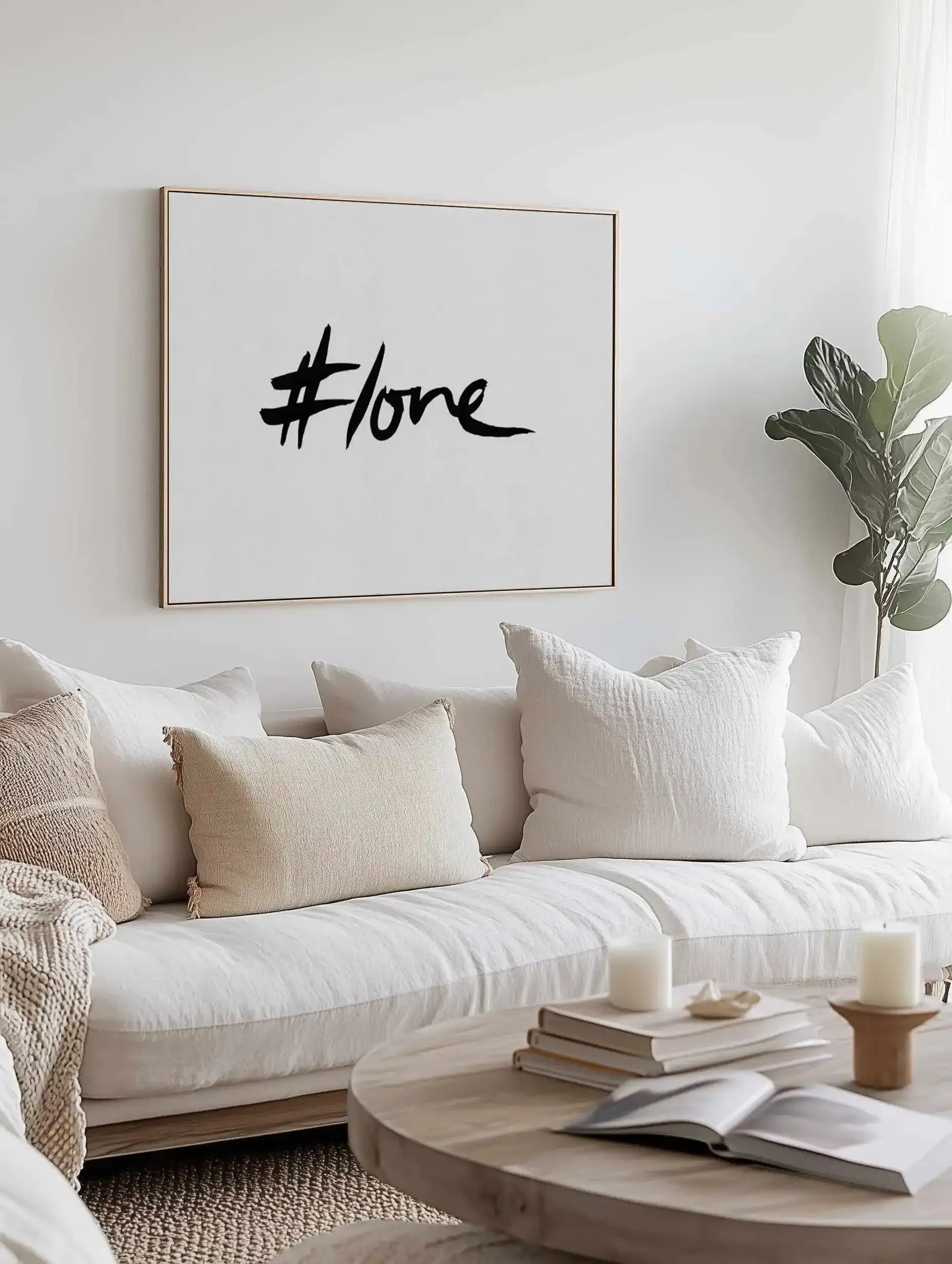 #Love | Framed Canvas Art Print from Olive et Oriel where you can shop wallpaper and artworks online