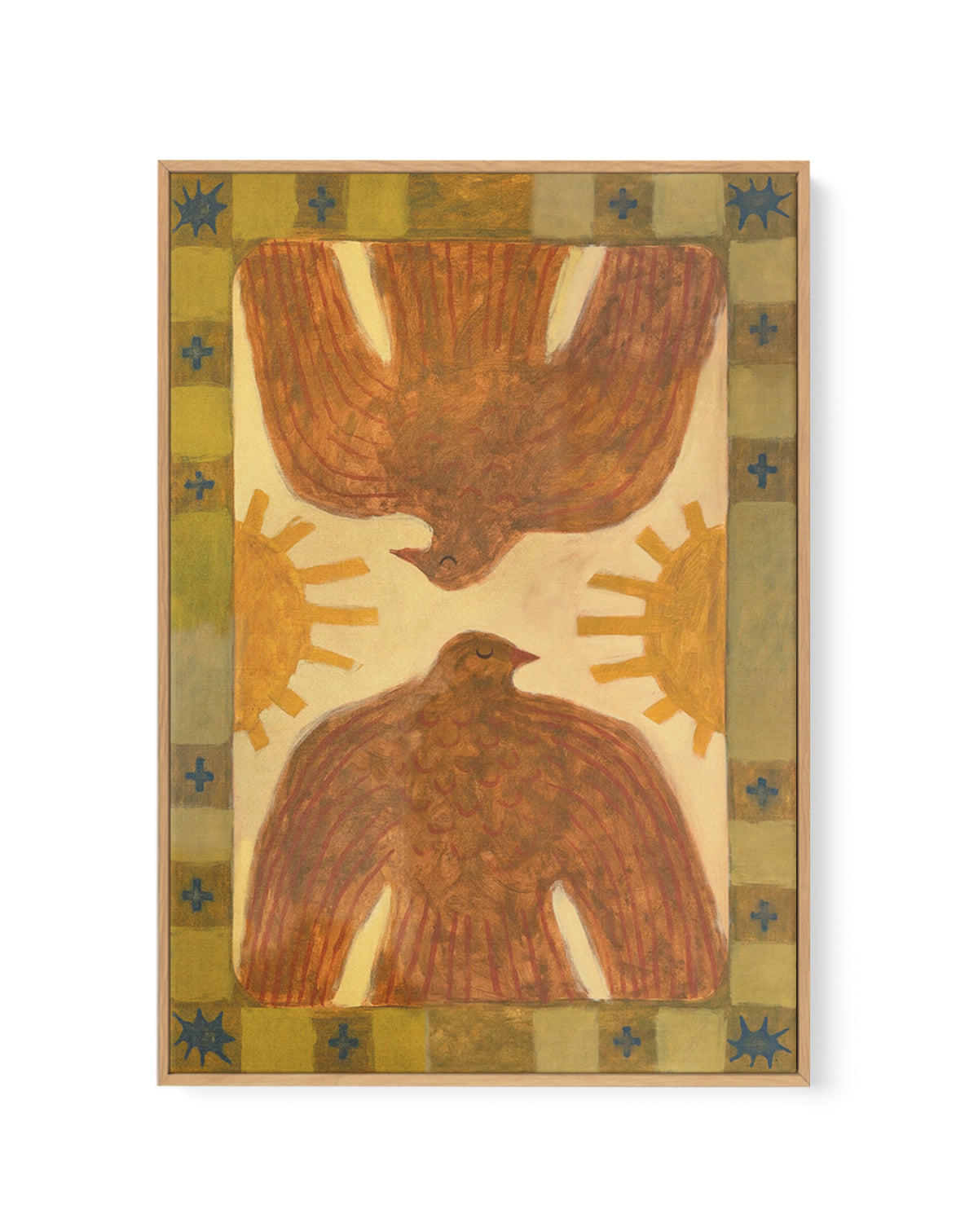 Love Birds by Erin Champ | Framed Canvas Art Print