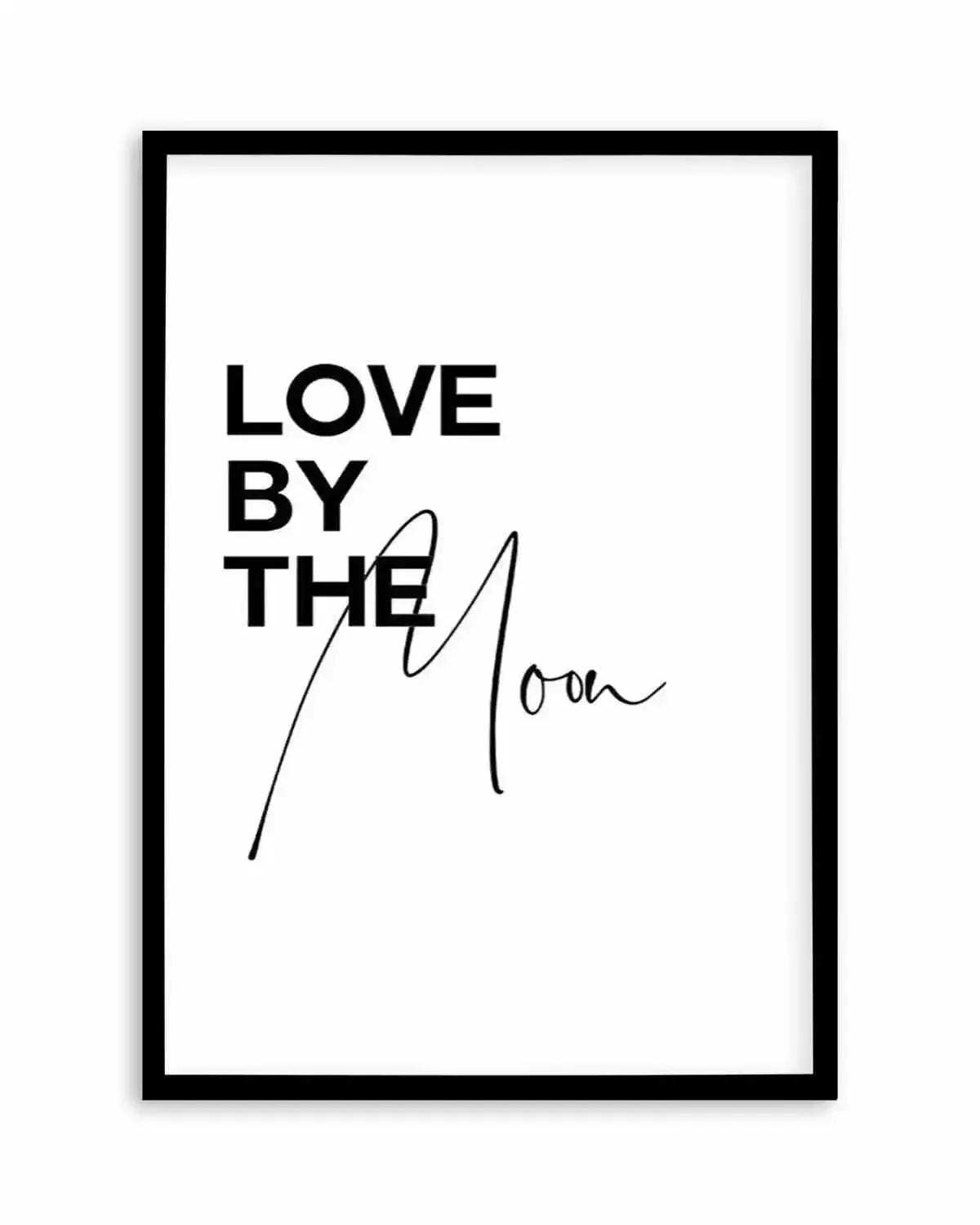 Love By The Moon Art Print from Olive et Oriel where you can shop wallpaper and artworks online