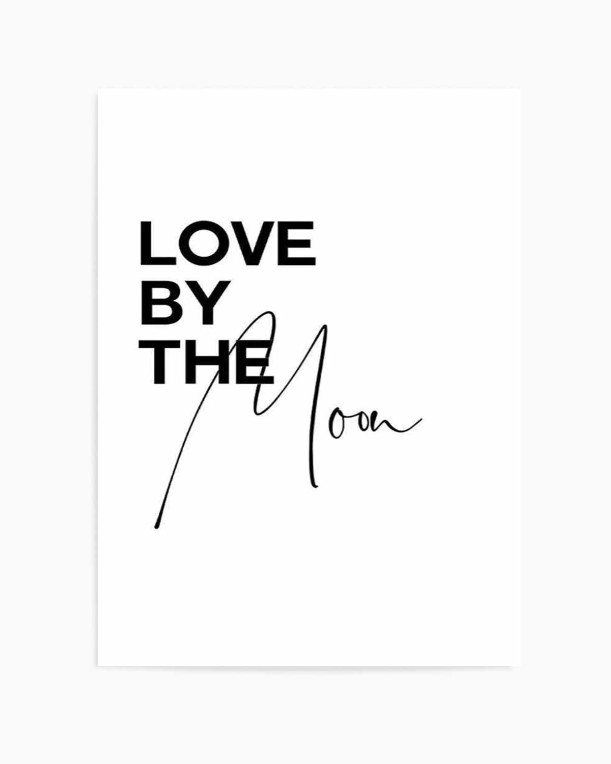 Love By The Moon Art Print