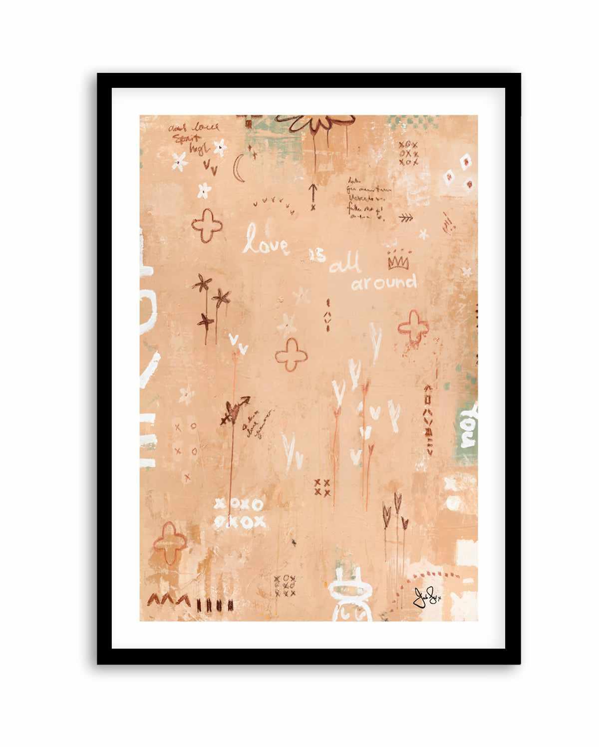 Love Is All Around by Jackie Green | Art Print from Olive et Oriel where you can shop wallpaper and artworks online
