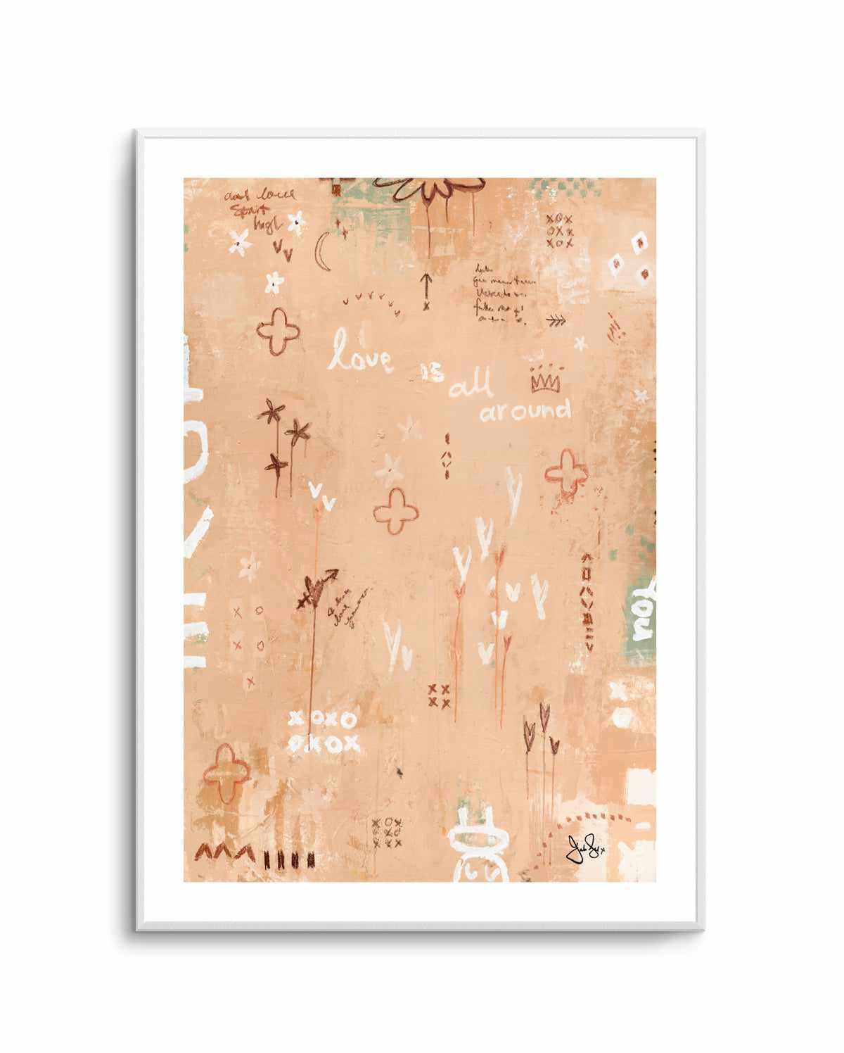 Love Is All Around by Jackie Green | Art Print from Olive et Oriel where you can shop wallpaper and artworks online