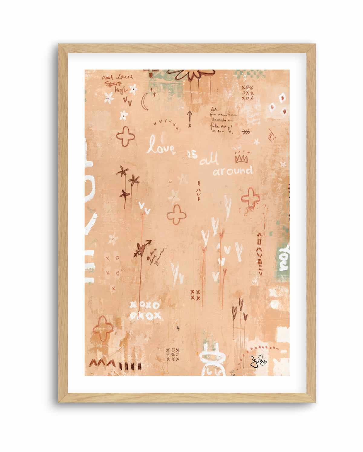 Love Is All Around by Jackie Green | Art Print from Olive et Oriel where you can shop wallpaper and artworks online