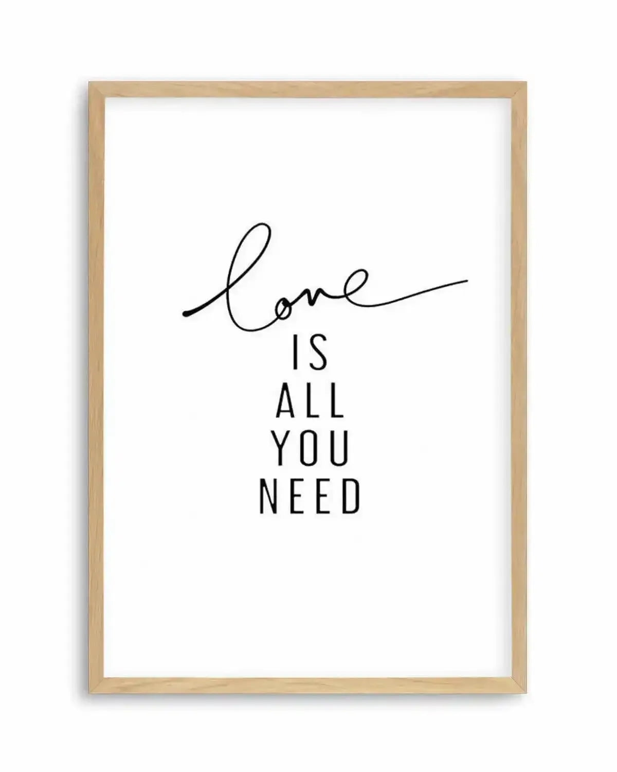 Love Is All You Need Art Print from Olive et Oriel where you can shop wallpaper and artworks online