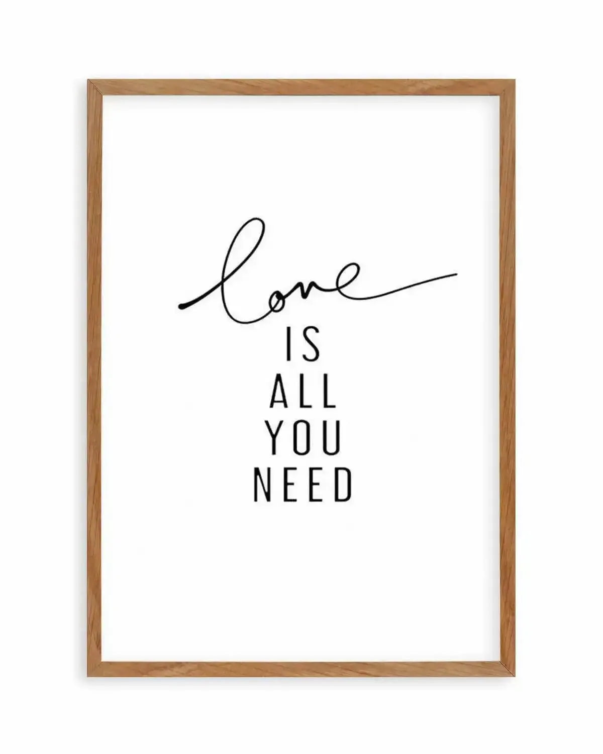 Love Is All You Need Art Print from Olive et Oriel where you can shop wallpaper and artworks online
