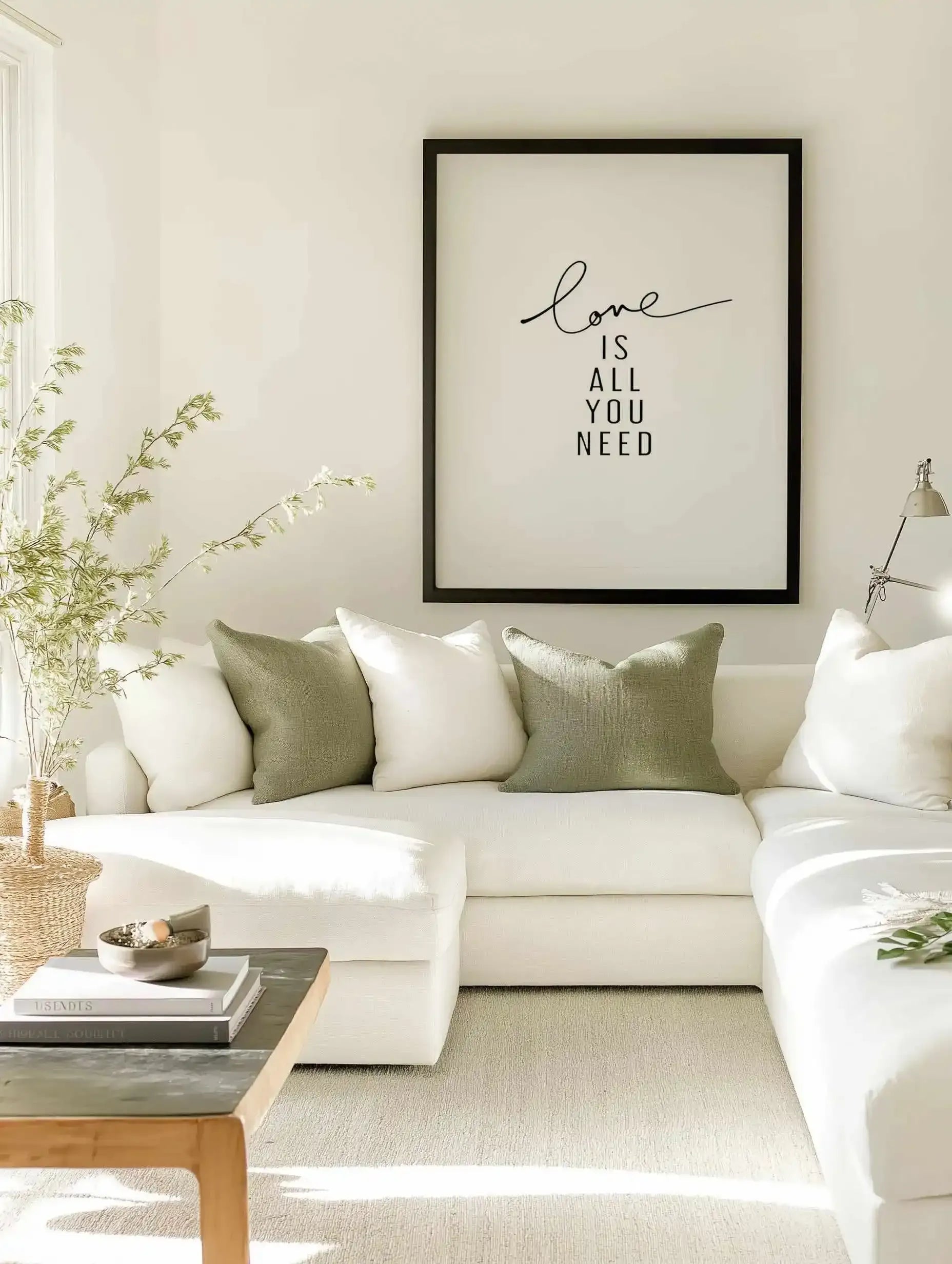 Love Is All You Need Art Print from Olive et Oriel where you can shop wallpaper and artworks online