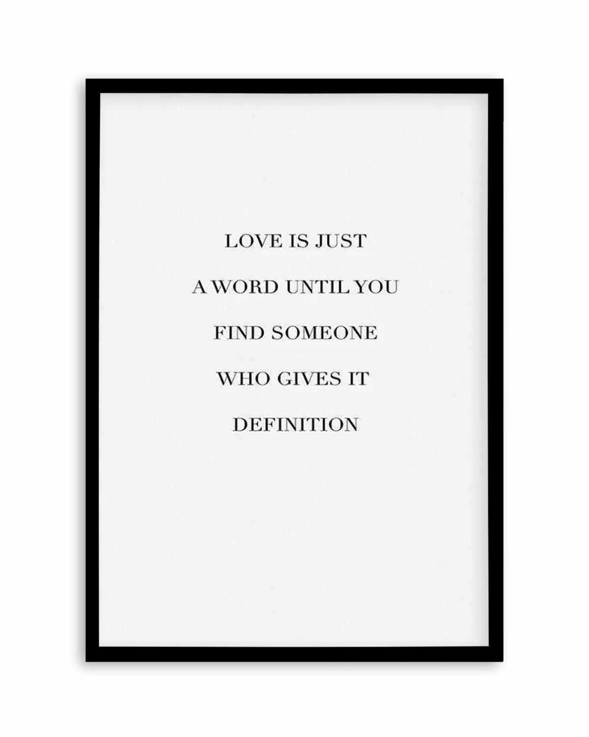 Love Is Art Print