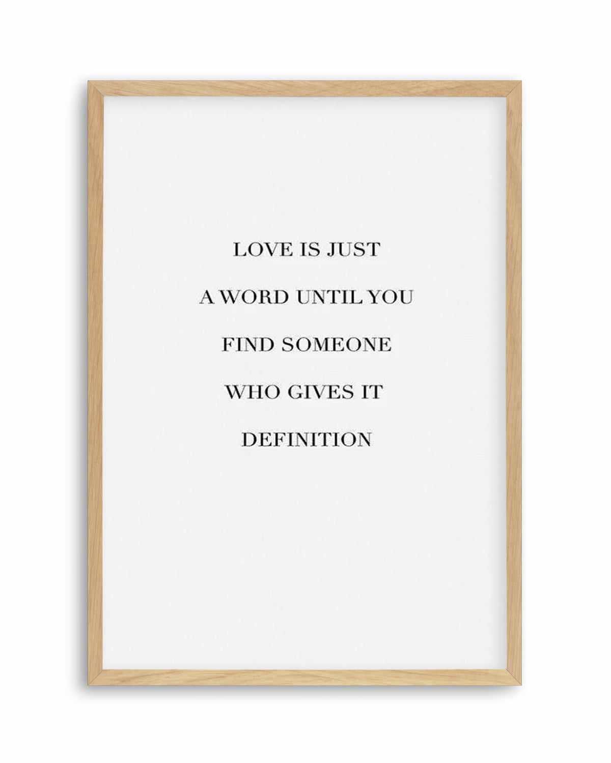 Love Is Art Print