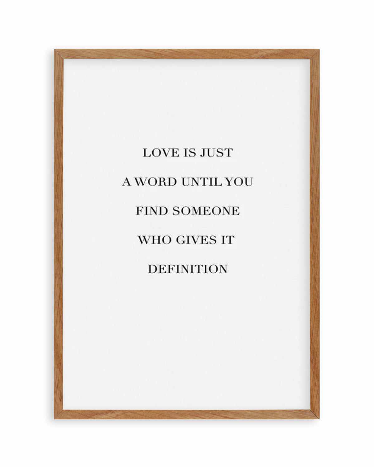 Love Is Art Print