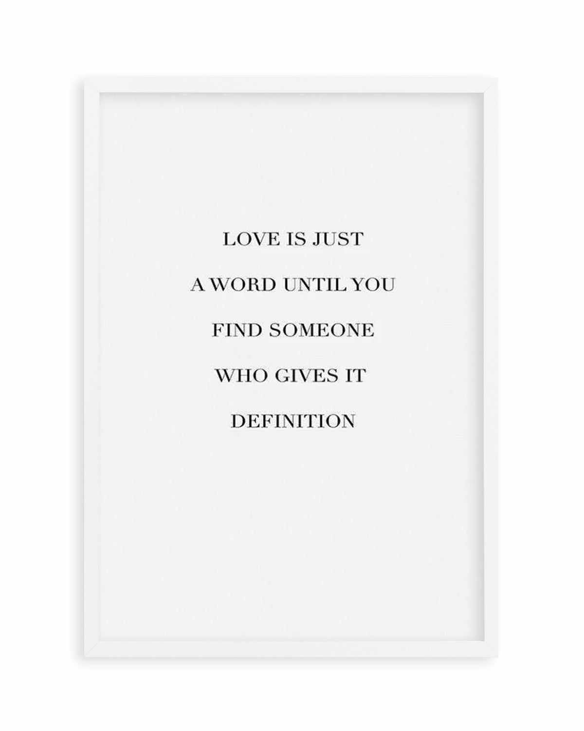 Love Is Art Print