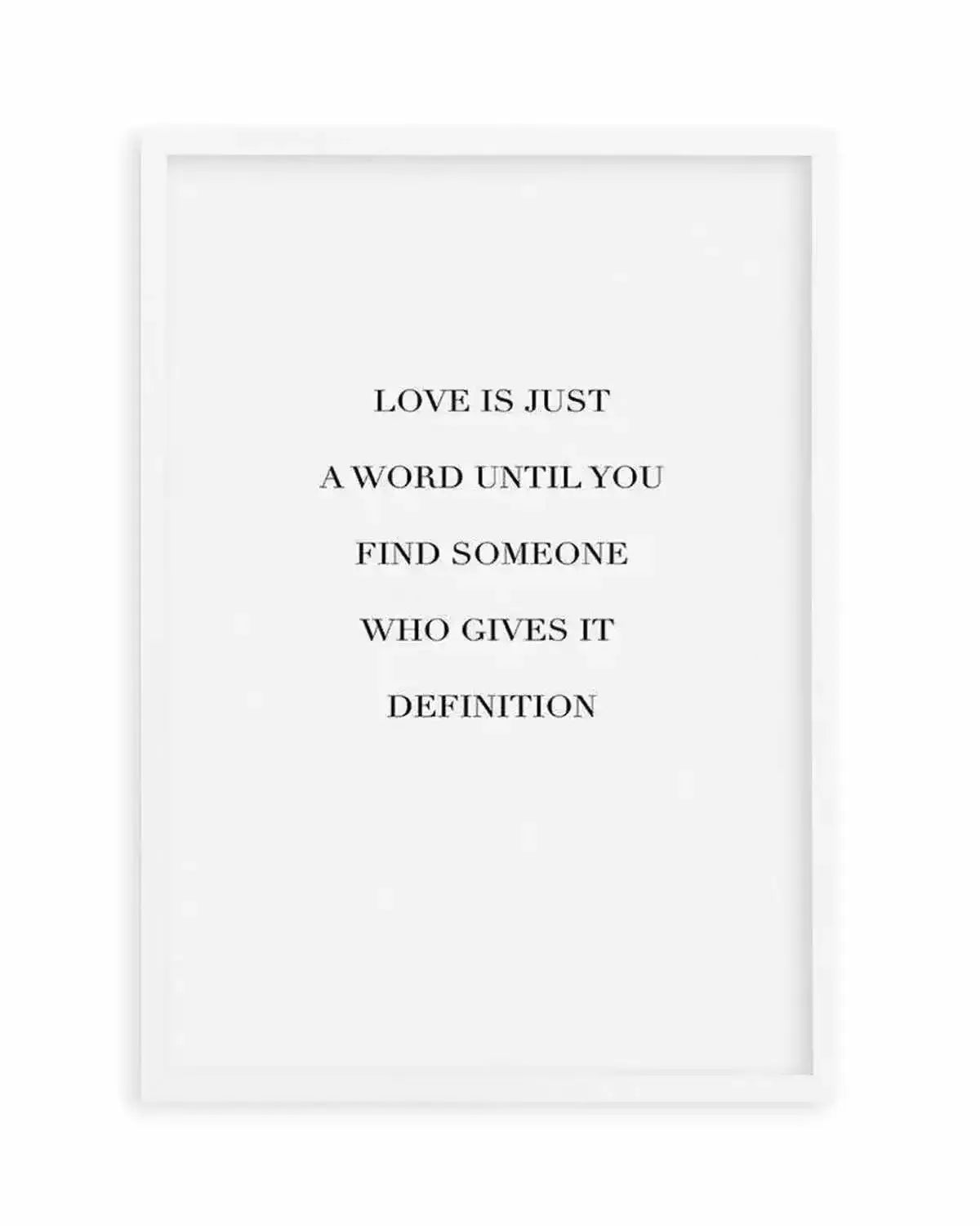 Love Is Art Print from Olive et Oriel where you can shop wallpaper and artworks online