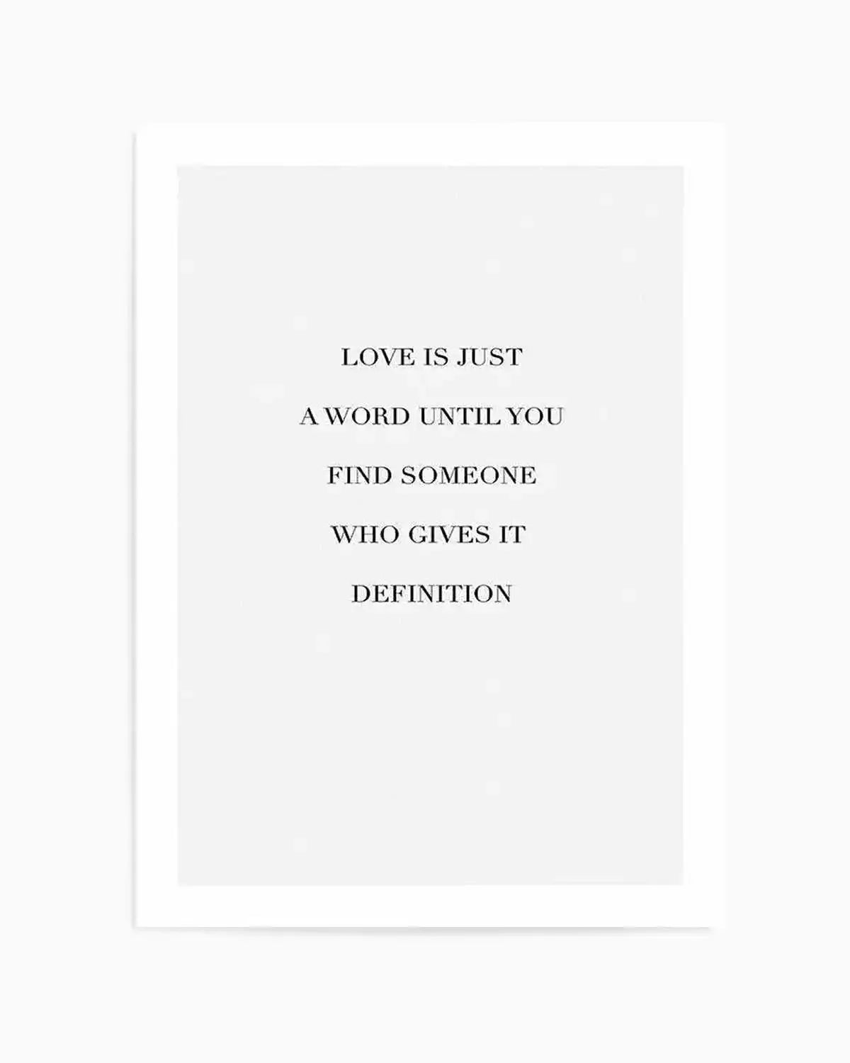 Love Is Art Print from Olive et Oriel where you can shop wallpaper and artworks online