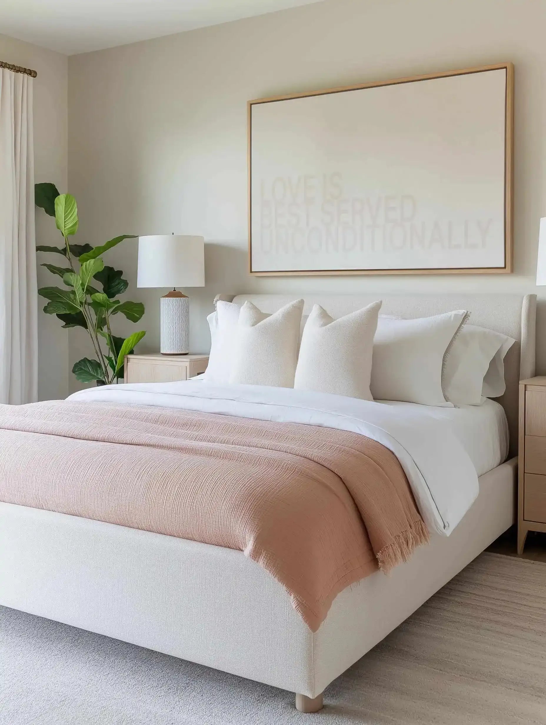 Love Is Best Served | Framed Canvas Art Print from Olive et Oriel where you can shop wallpaper and artworks online