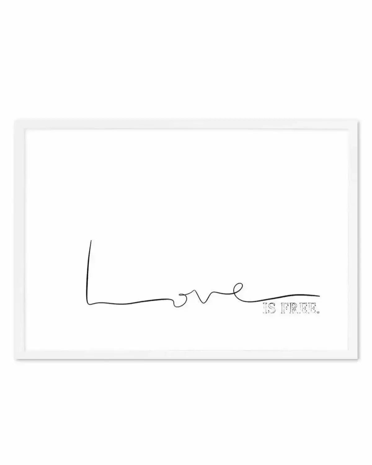 Love Is Free Art Print from Olive et Oriel where you can shop wallpaper and artworks online
