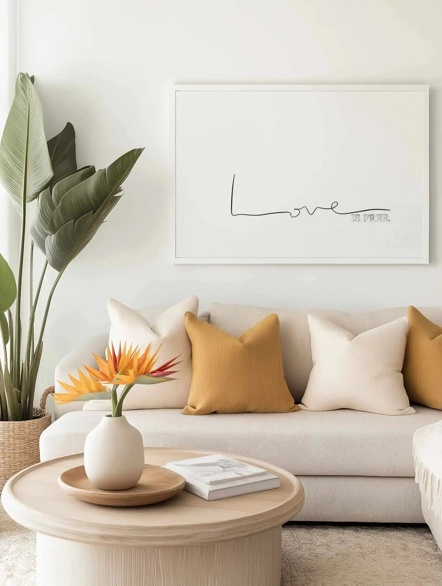 Love Is Free Art Print from Olive et Oriel where you can shop wallpaper and artworks online