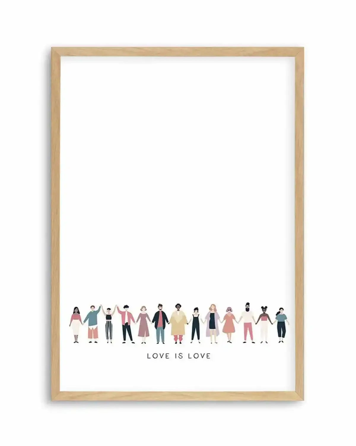 Love Is Love | Human Rights Art Print from Olive et Oriel where you can shop wallpaper and artworks online