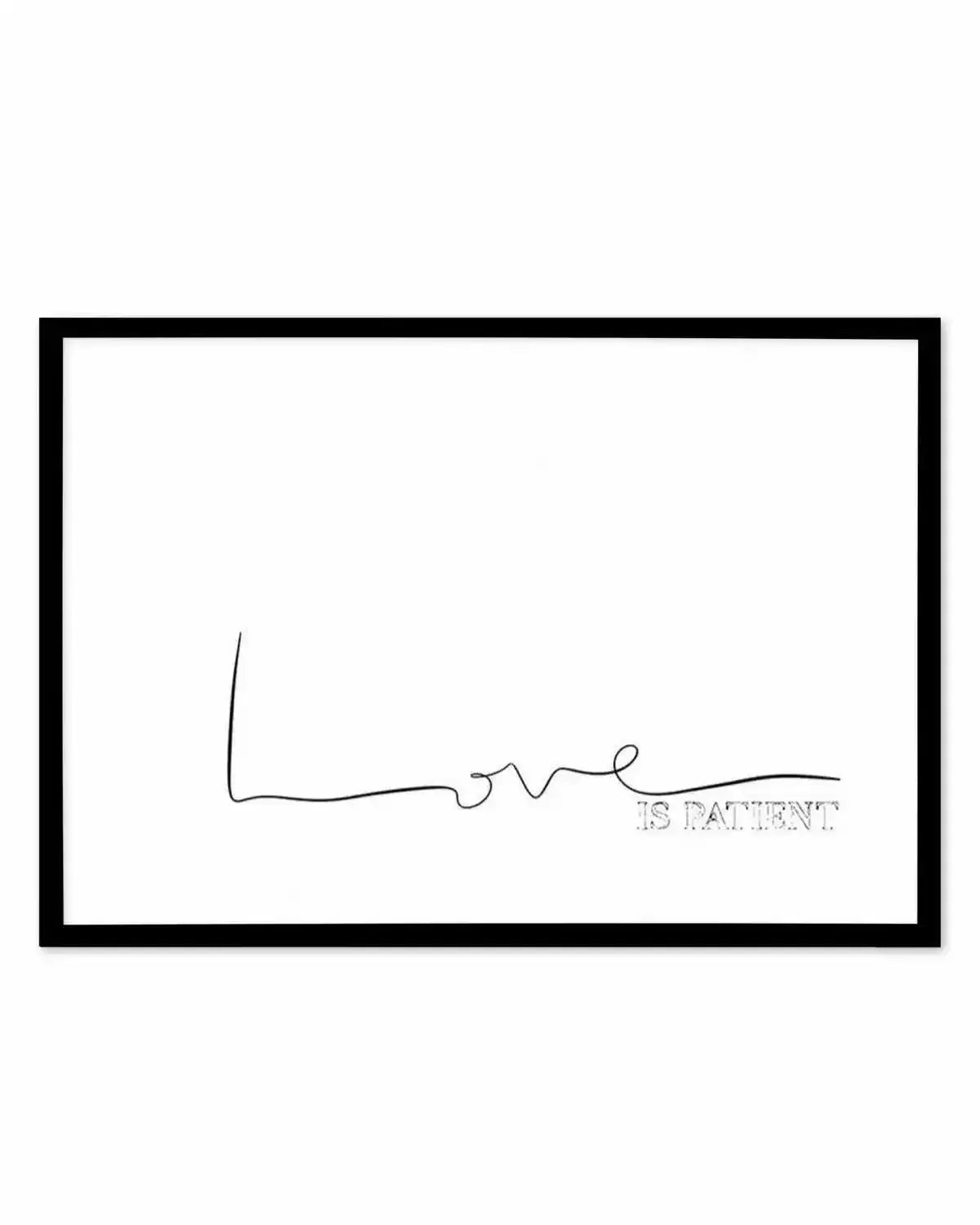 Love Is Patient Art Print from Olive et Oriel where you can shop wallpaper and artworks online