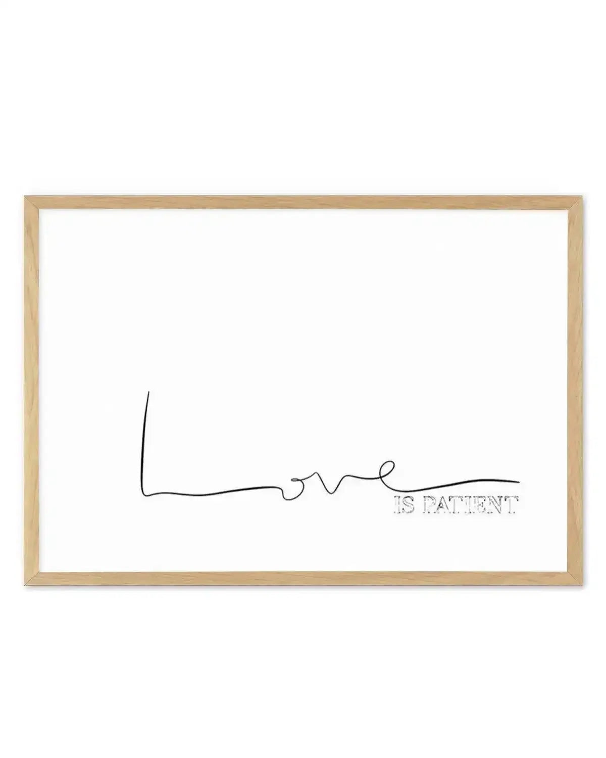 Love Is Patient Art Print from Olive et Oriel where you can shop wallpaper and artworks online