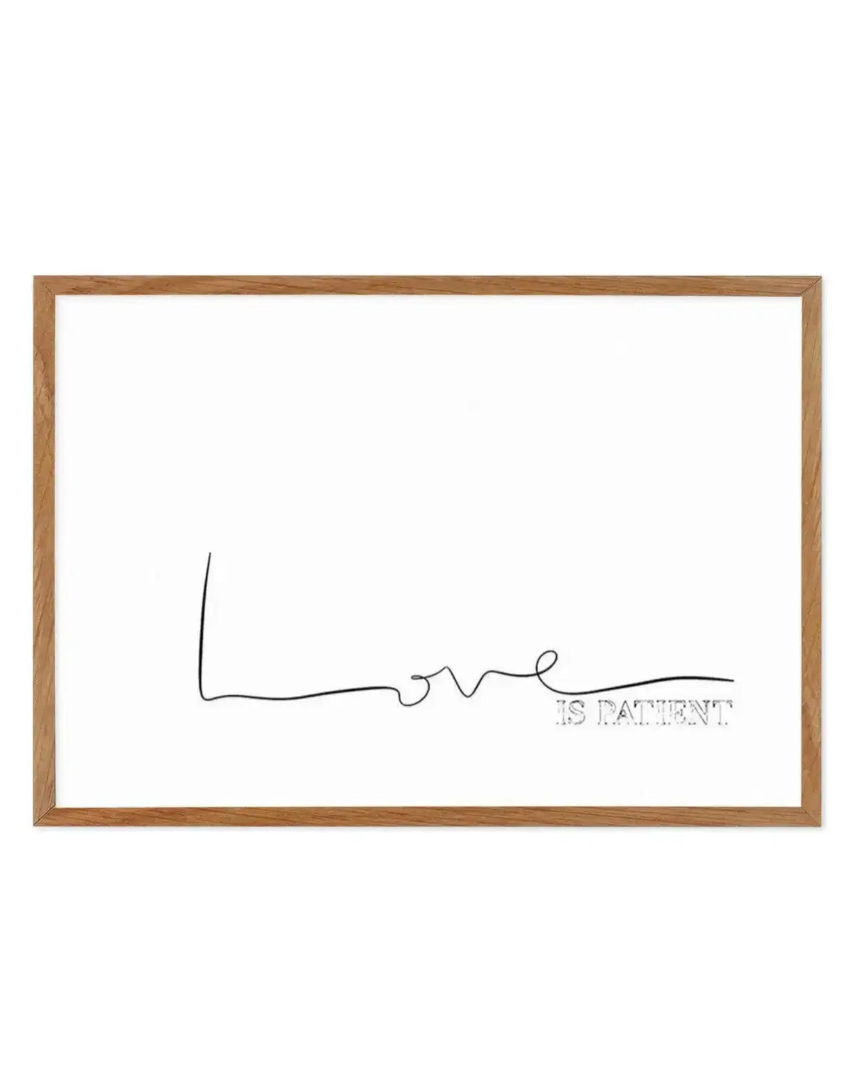 Love Is Patient Art Print from Olive et Oriel where you can shop wallpaper and artworks online