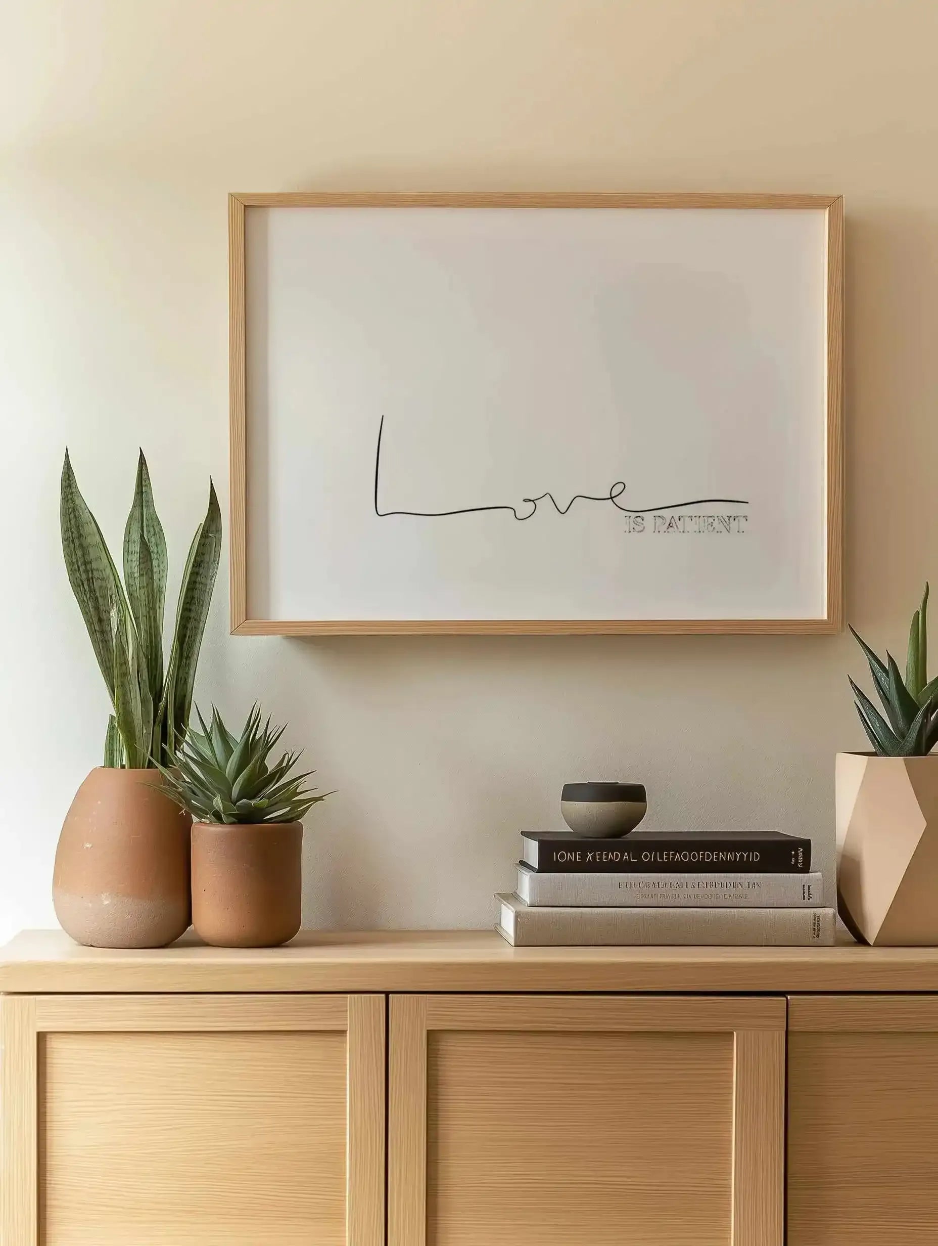 Love Is Patient Art Print from Olive et Oriel where you can shop wallpaper and artworks online