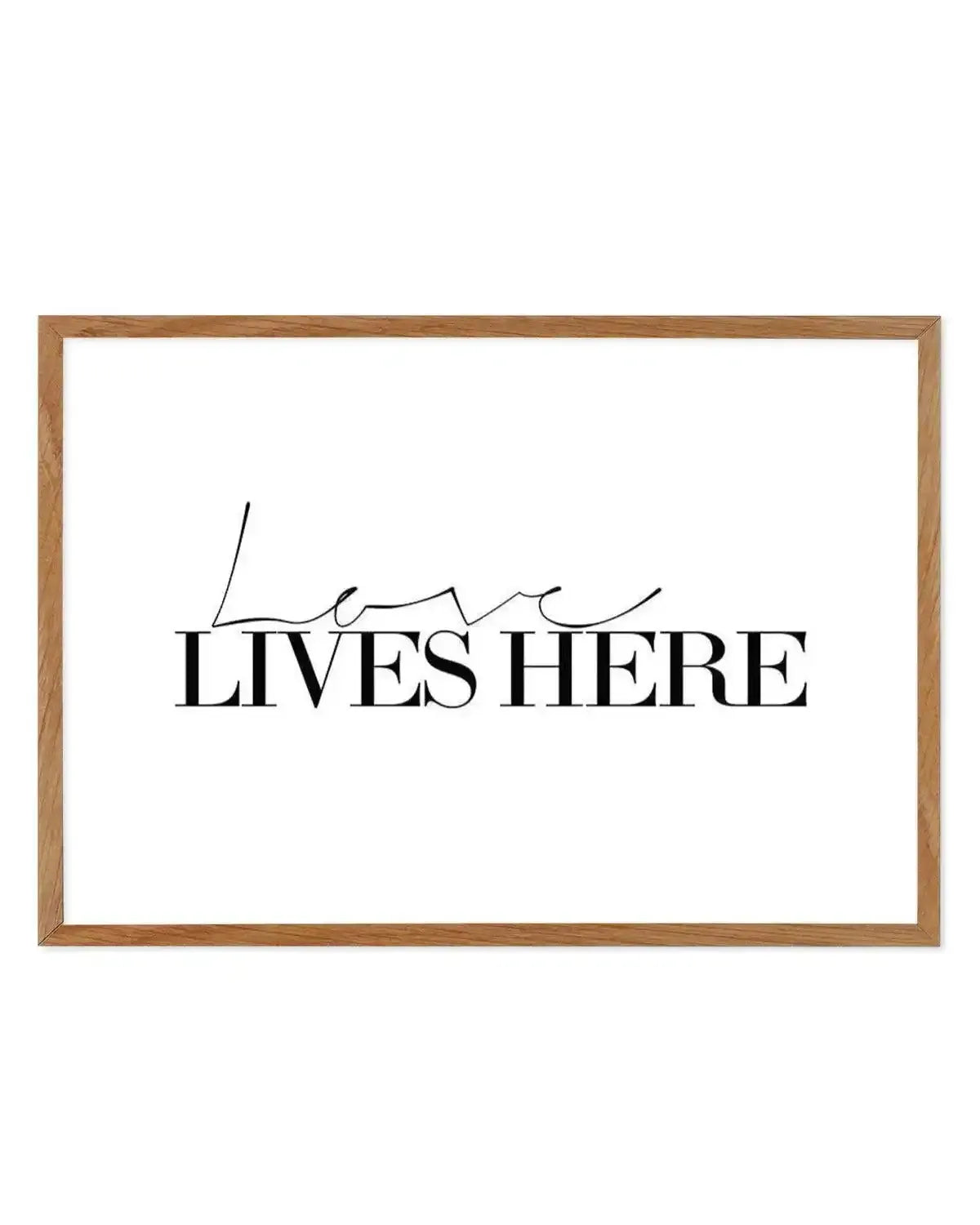 Love Lives Here Art Print from Olive et Oriel where you can shop wallpaper and artworks online