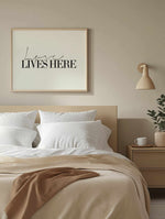 Love Lives Here Art Print