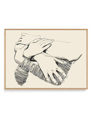 Love No 2 by Jenny Liz Rome | Framed Canvas Art Print from Olive et Oriel where you can shop wallpaper and artworks online