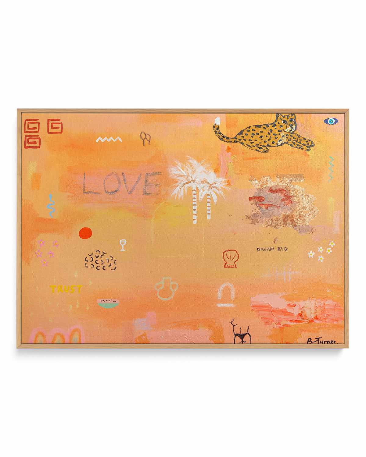 Love Shack by Britney Turner | Framed Canvas Art Print