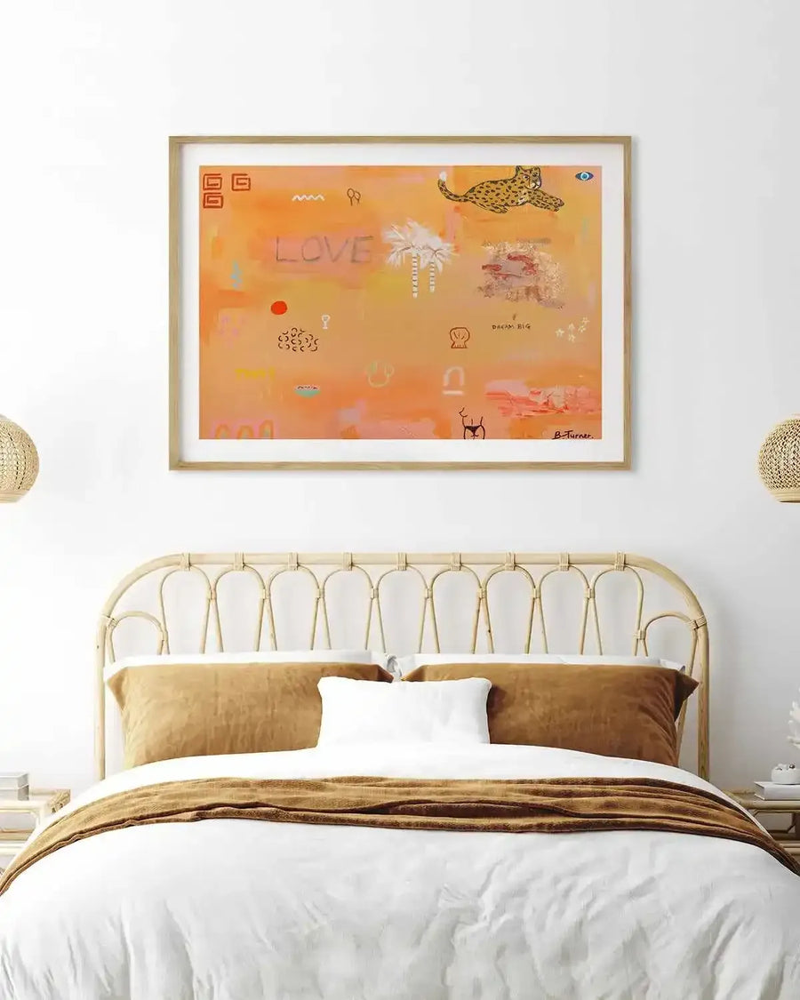 Love Shack by Britney Turner Art Print from Olive et Oriel where you can shop wallpaper and artworks online