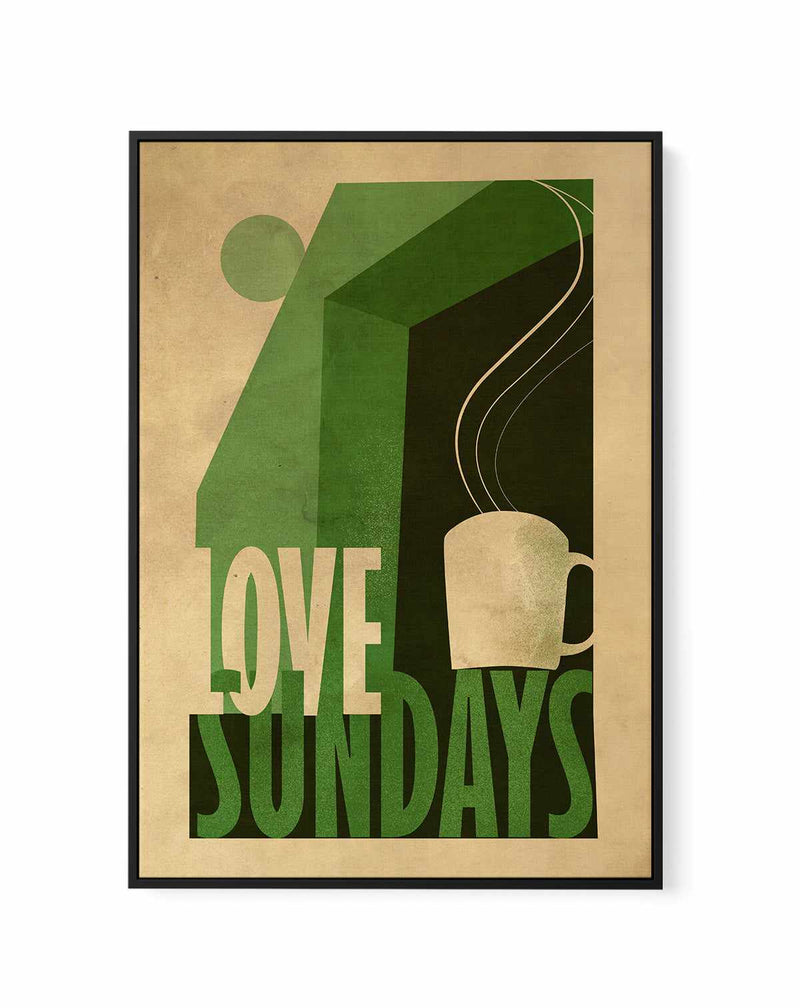 Love Sunday Print By Francesco Gulina | Framed Canvas Art Print
