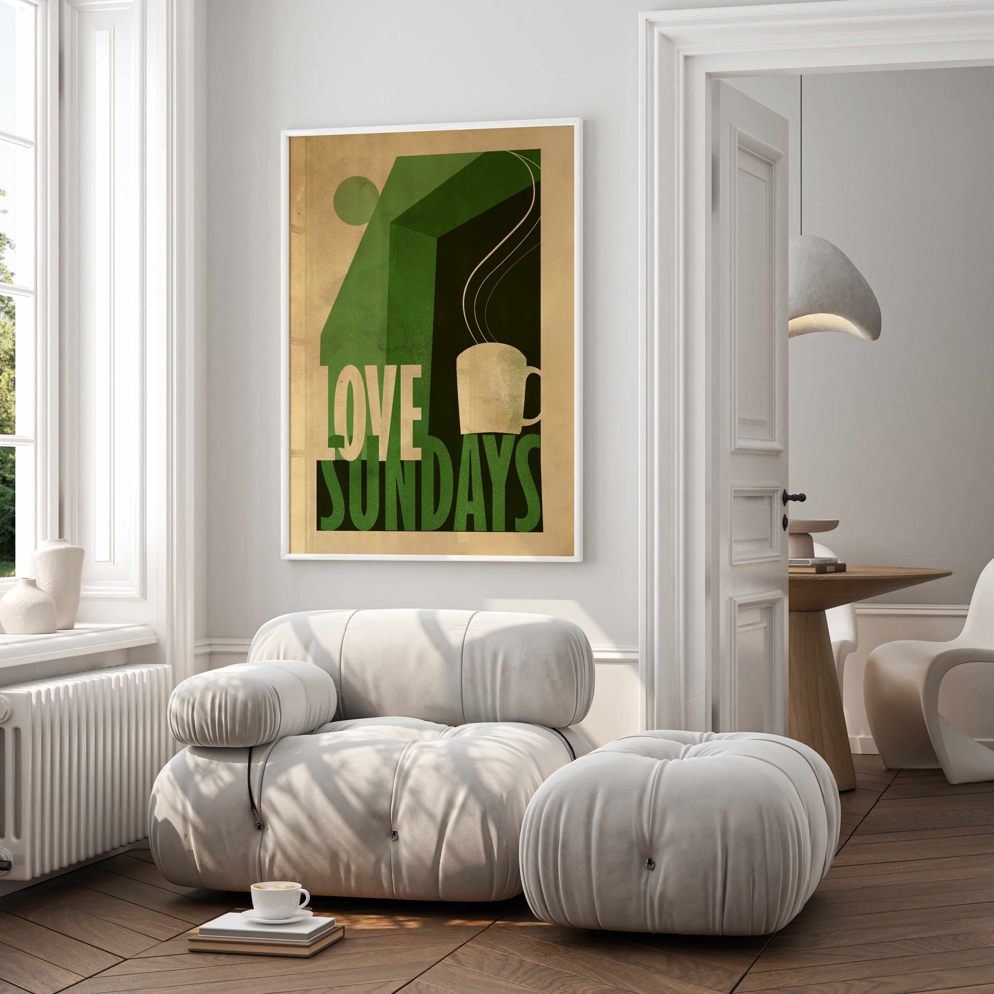 Love Sunday Print By Francesco Gulina | Art Print from Olive et Oriel where you can shop wallpaper and artworks online