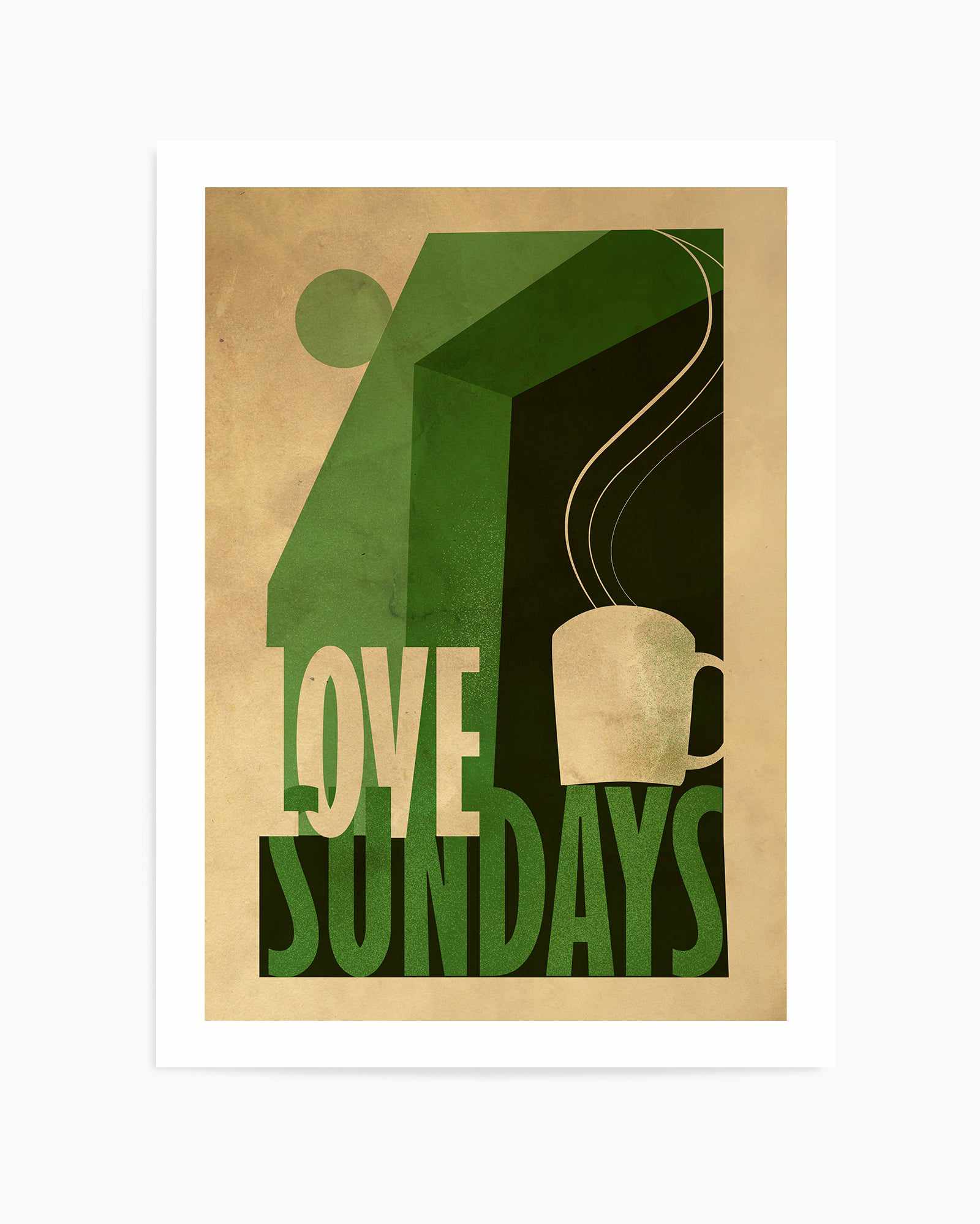 Love Sunday Print By Francesco Gulina | Art Print from Olive et Oriel where you can shop wallpaper and artworks online