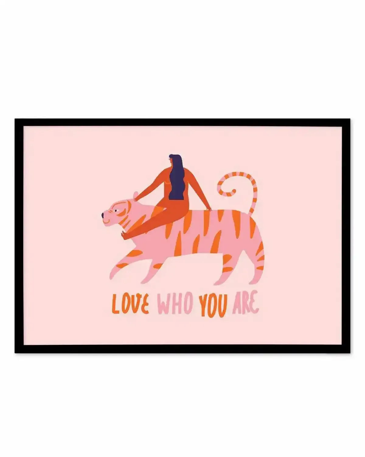 Love Who You Are Art Print from Olive et Oriel where you can shop wallpaper and artworks online