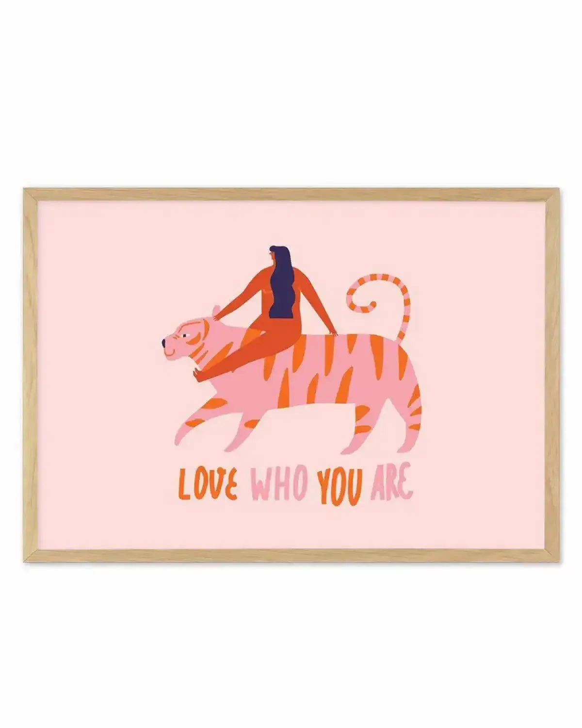 Love Who You Are Art Print from Olive et Oriel where you can shop wallpaper and artworks online