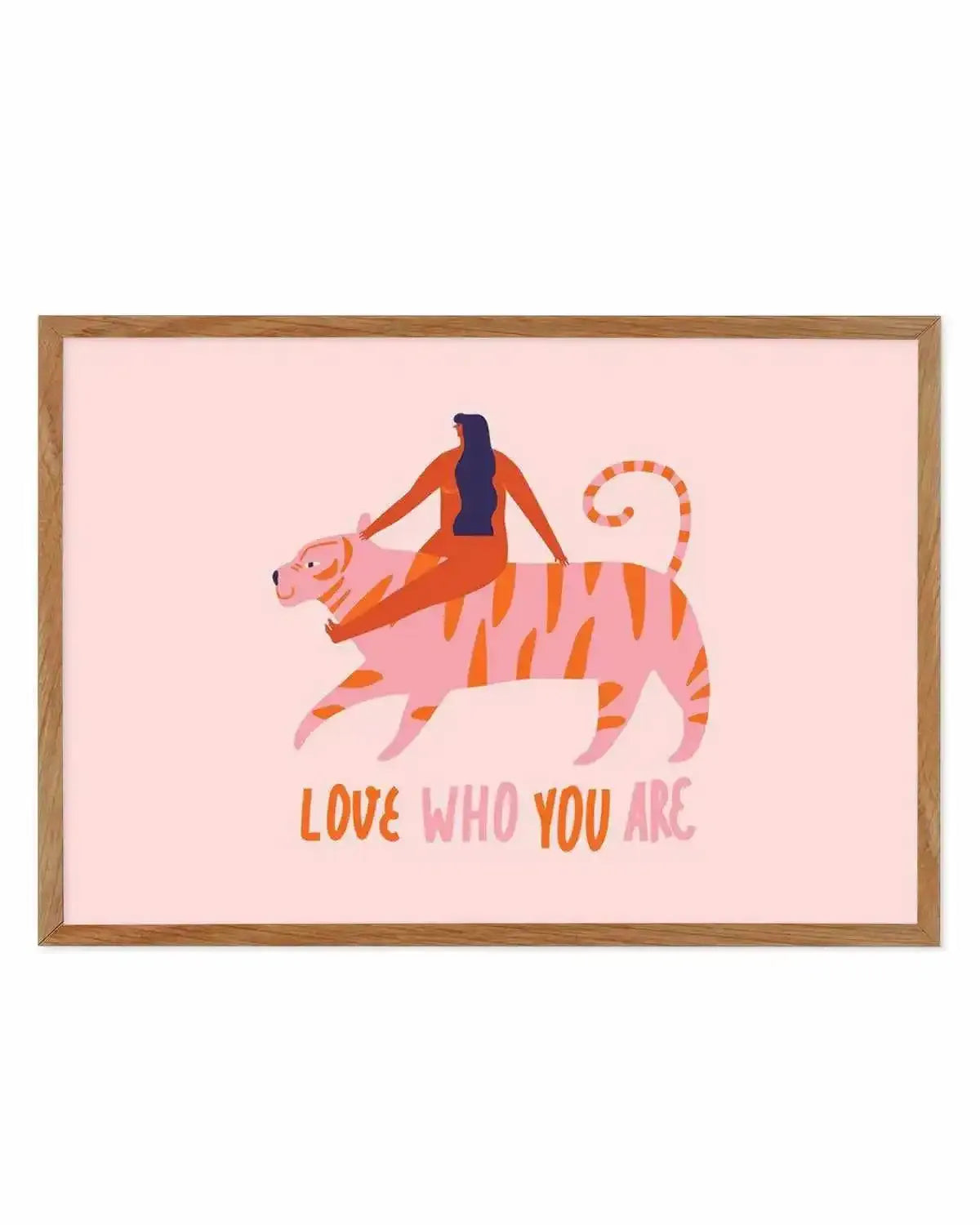 Love Who You Are Art Print from Olive et Oriel where you can shop wallpaper and artworks online