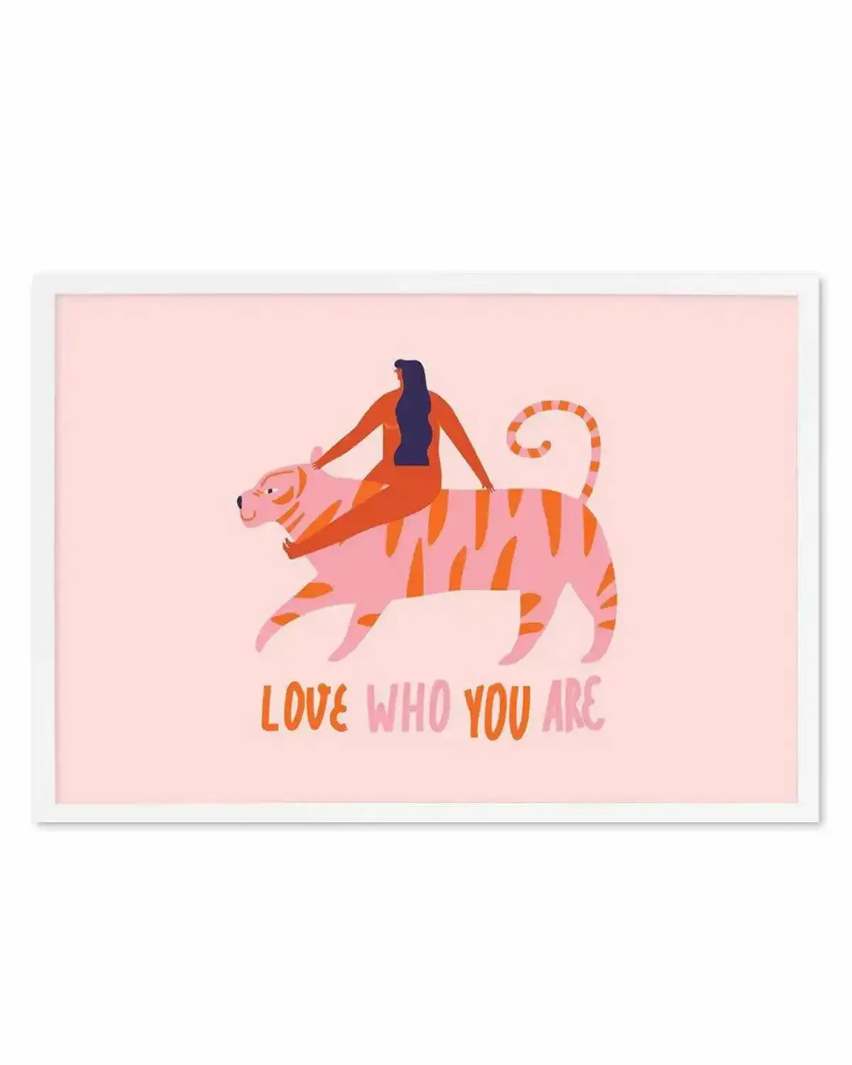 Love Who You Are Art Print from Olive et Oriel where you can shop wallpaper and artworks online