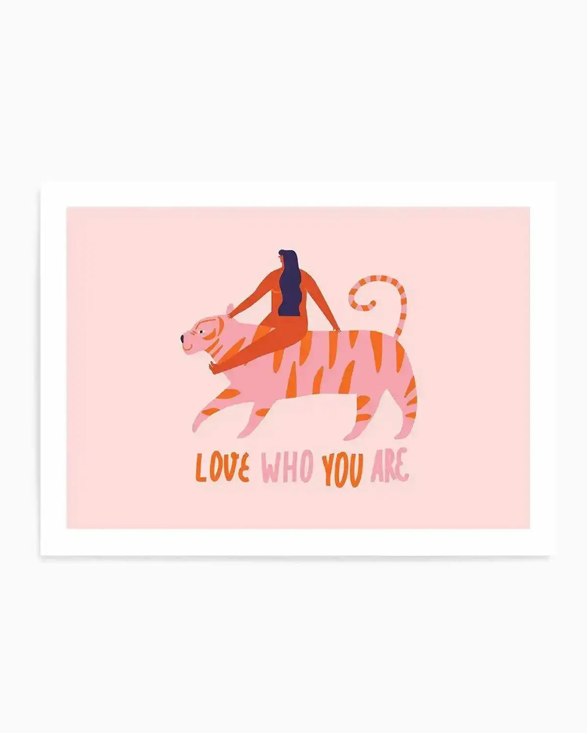Love Who You Are Art Print from Olive et Oriel where you can shop wallpaper and artworks online