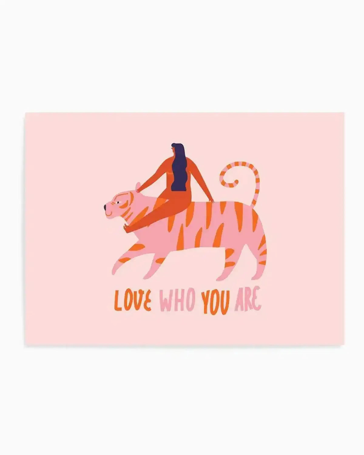Love Who You Are Art Print from Olive et Oriel where you can shop wallpaper and artworks online